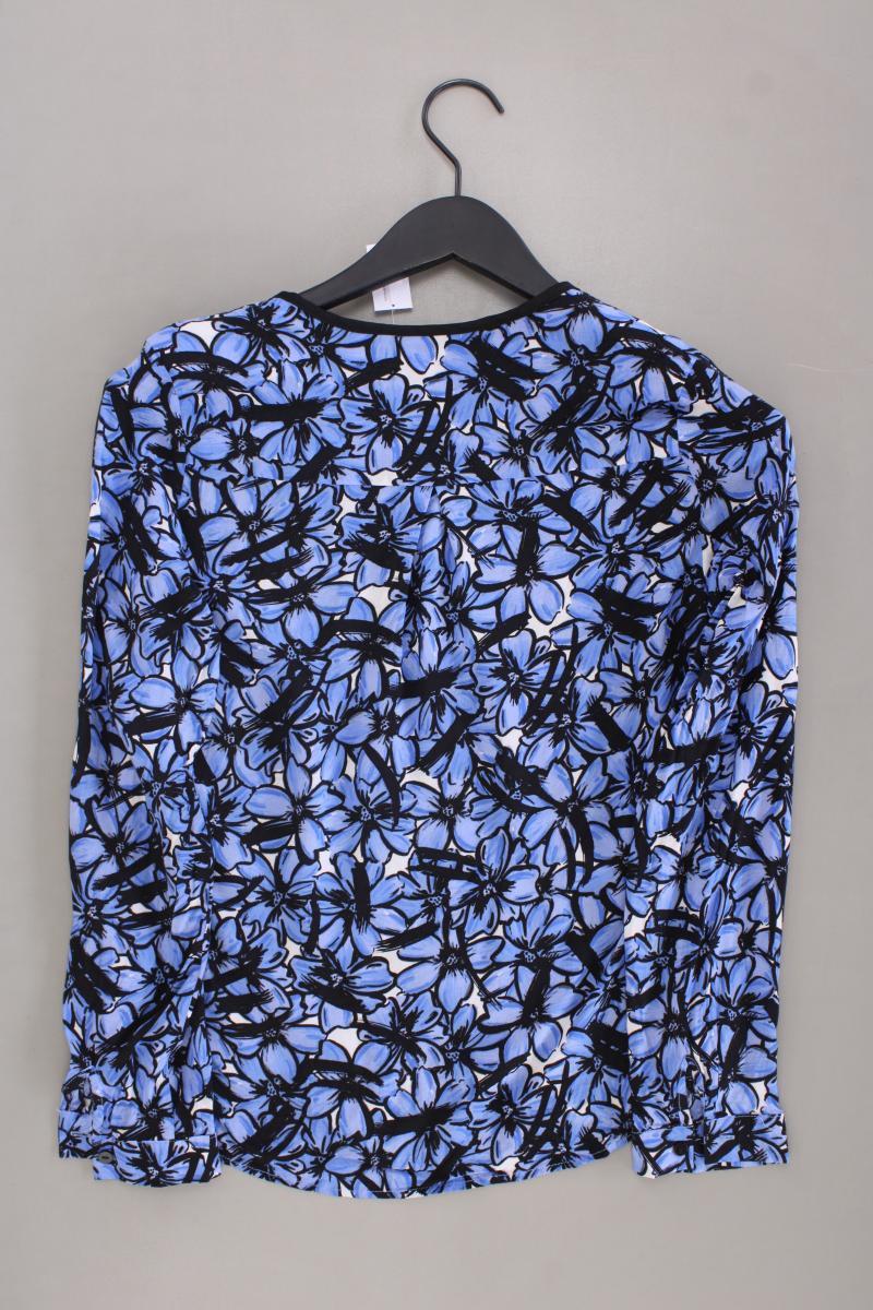 DUNNES Langarmbluse Gr. 38 mit Blumenmuster blau