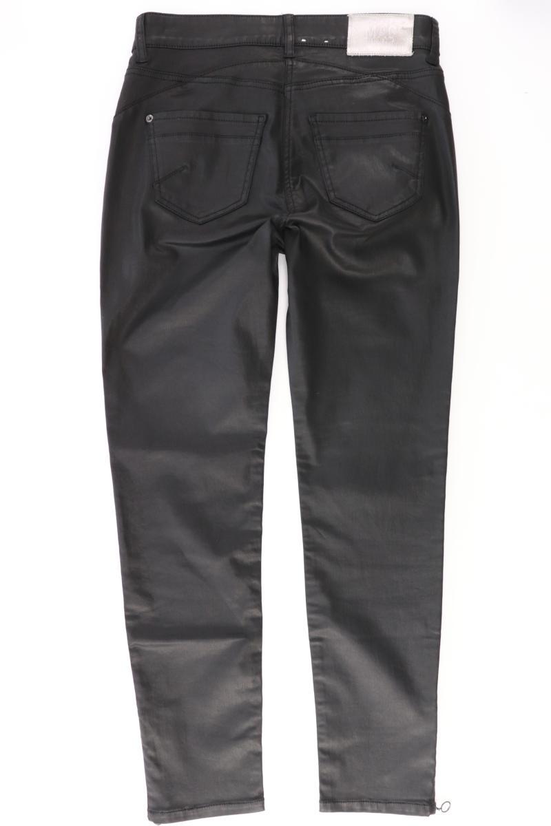 MAC Kunstlederhose Gr. 36/L28 Modell rich slim schwarz aus Baumwolle