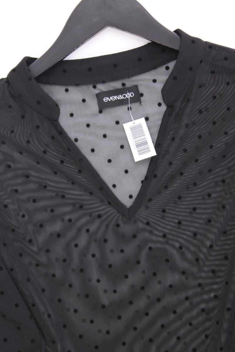 Even & Odd Langarmkleid Gr. M gepunktet schwarz