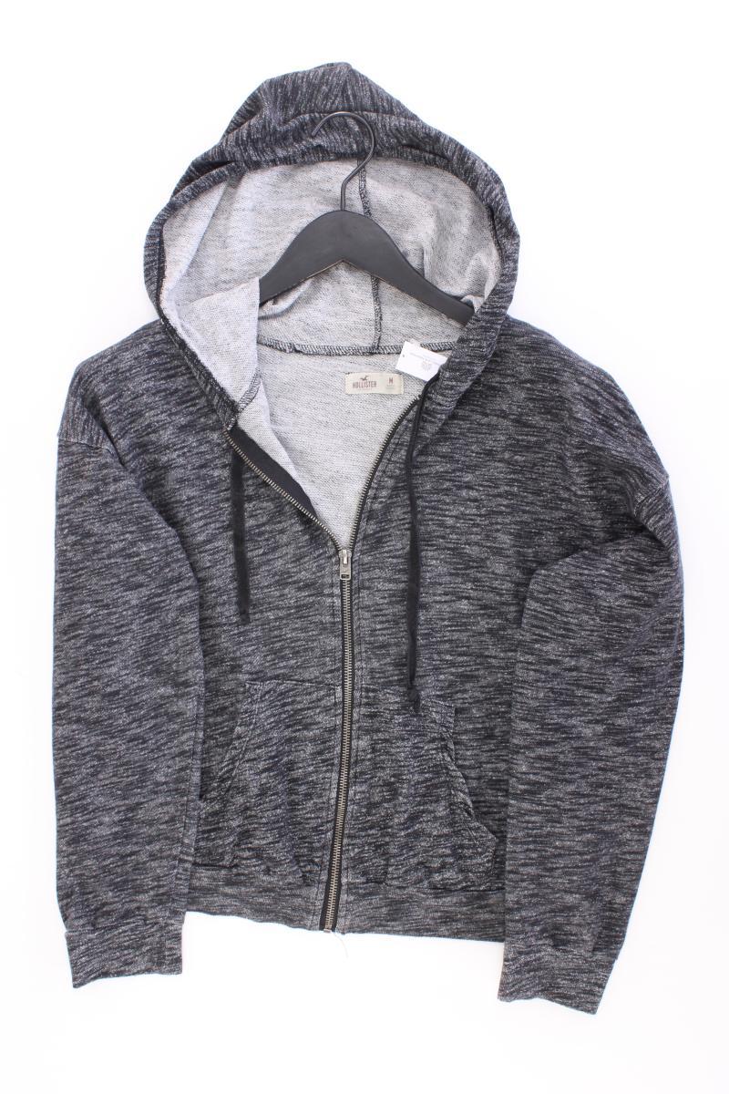 Hollister Sweatjacke Gr. M Langarm grau aus Baumwolle