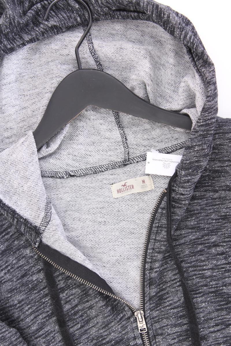 Hollister Sweatjacke Gr. M Langarm grau aus Baumwolle