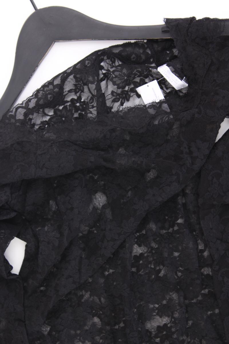 Hunkemöller Spitzenkleid Gr. M Langarm mit Carmen-Ausschnitt schwarz