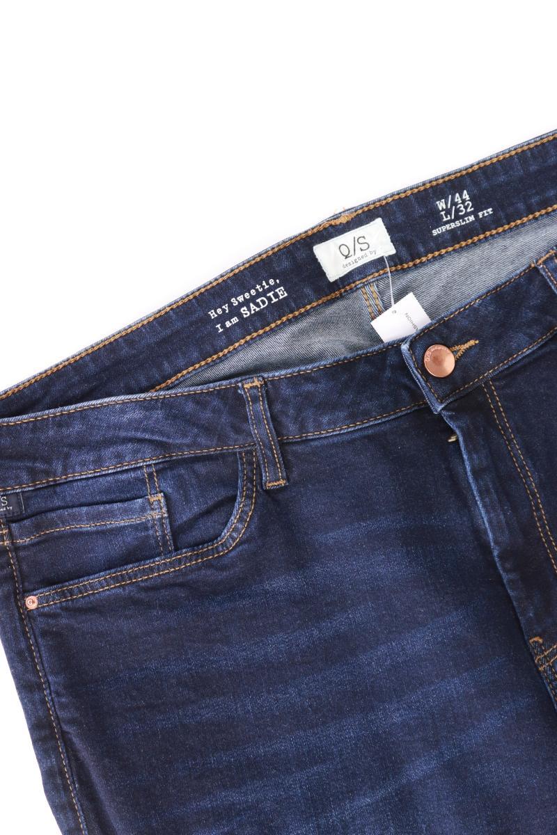 QS by s.Oliver Straight Jeans Gr. 44/L32 blau aus Baumwolle