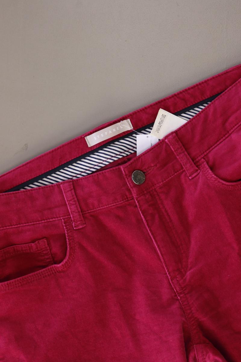 Stefanel Five-Pocket-Hose Gr. W28 lila aus Baumwolle