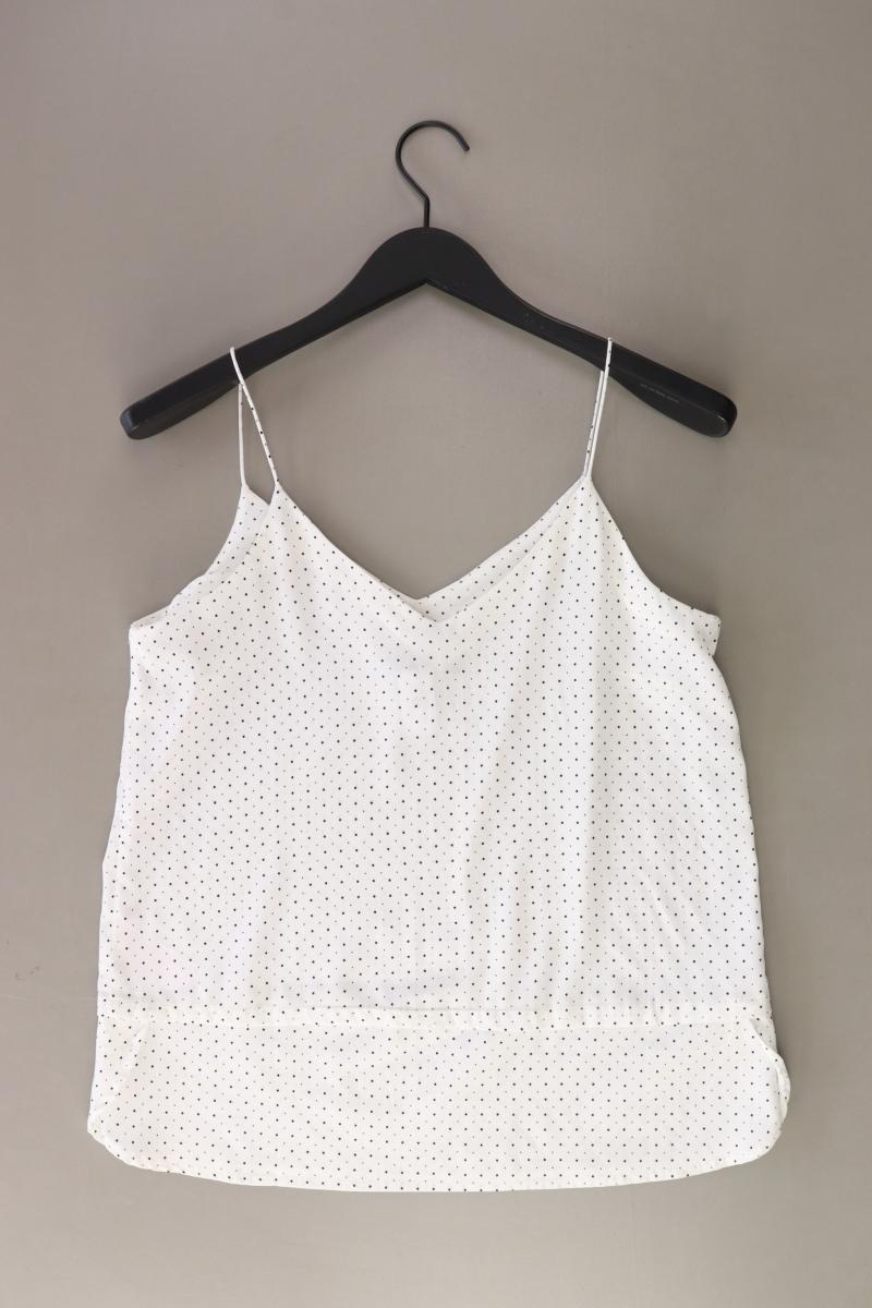 Vero Moda Spaghetti-Top Gr. M gepunktet weiß aus Polyester