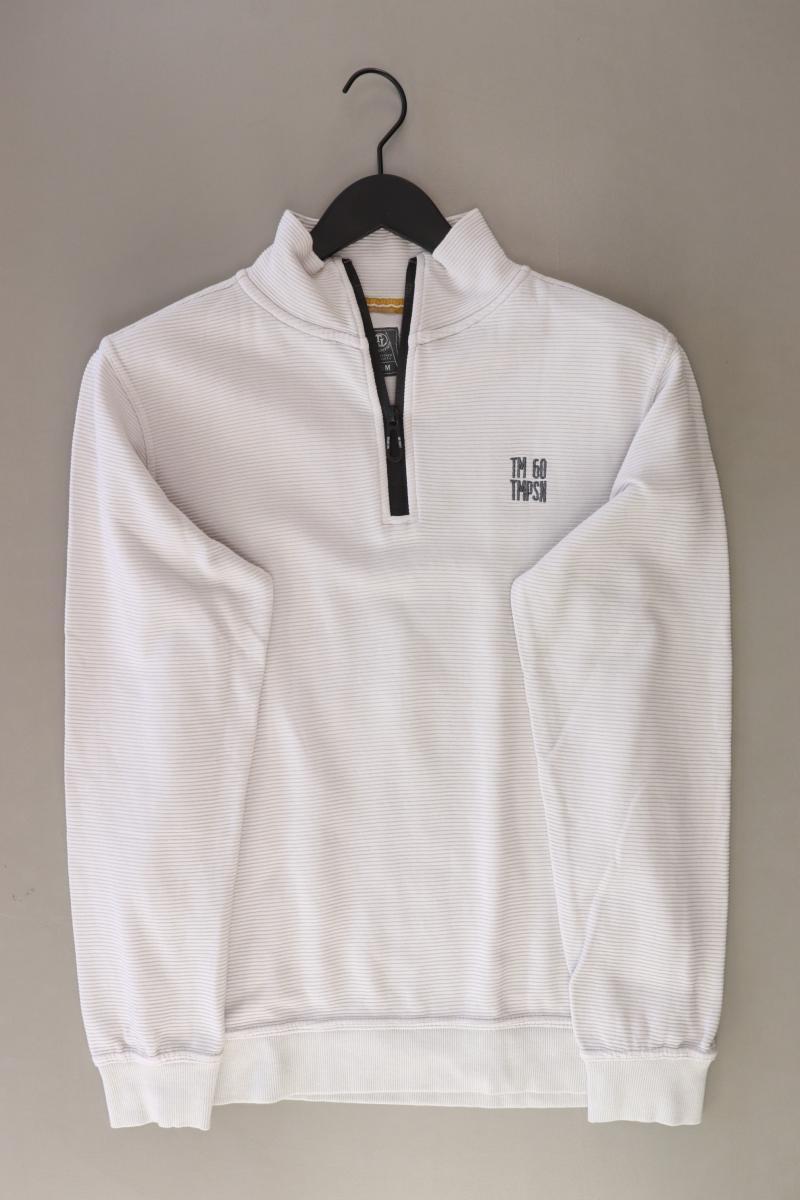 Tom Tompson Feinstrickpullover für Herren Gr. M creme aus Baumwolle
