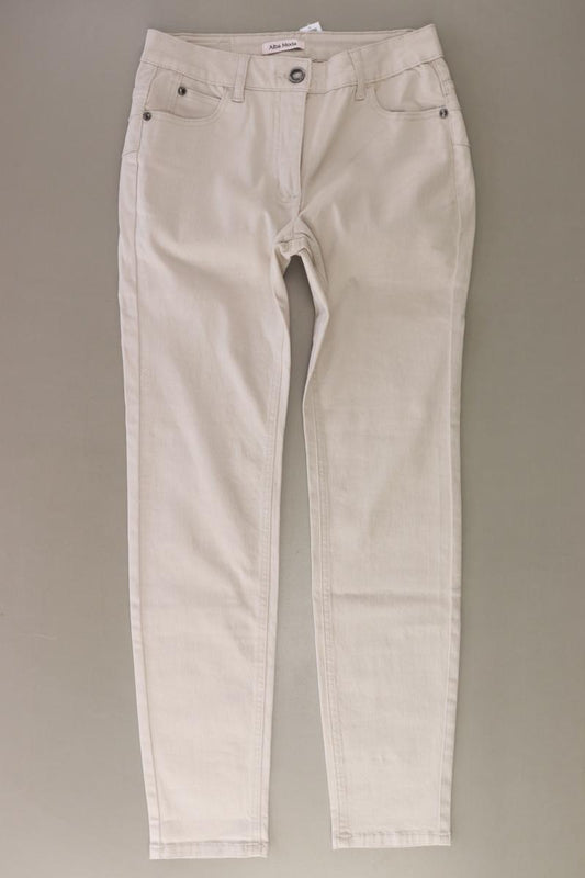 Alba Moda Straight Jeans Gr. 36 creme aus Baumwolle