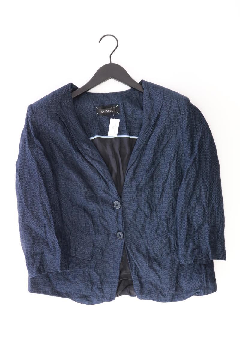 Bianca Regular Blazer Gr. 46 blau aus Baumwolle