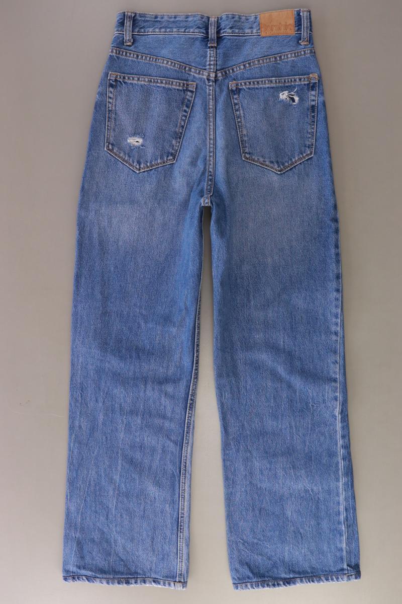 Bershka Mom Jeans Gr. 36 blau aus Baumwolle