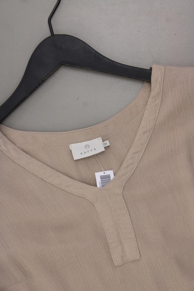 Kaffe Langarmbluse Gr. 36 creme aus Viskose