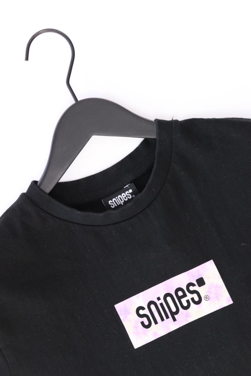 Snipes Printshirt für Herren Gr. S Kurzarm schwarz aus Baumwolle