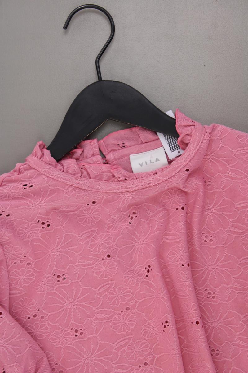 Vila T-Shirt Gr. L neuwertig Kurzarm pink aus Polyester