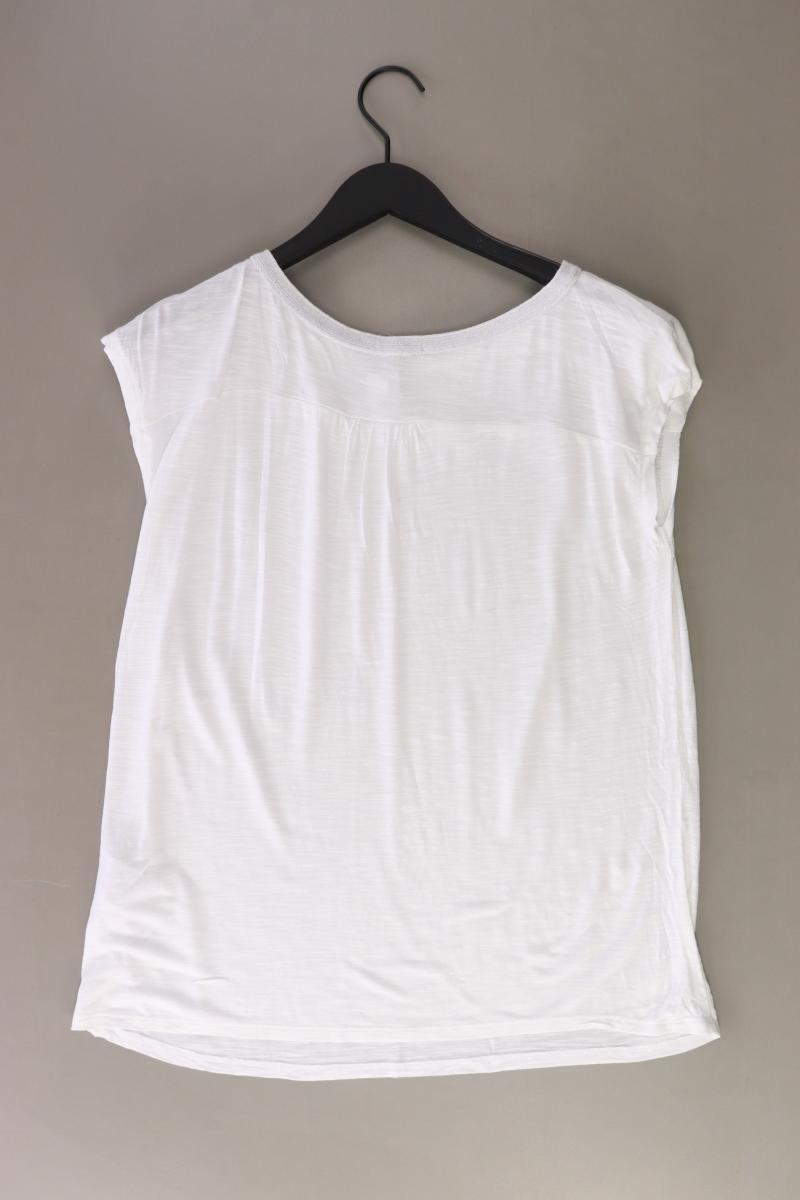 Esprit T-Shirt Gr. L Kurzarm weiß aus Baumwolle