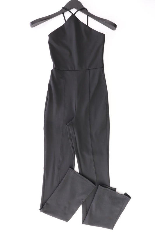 Bershka Langer Jumpsuit Gr. XS schwarz aus Polyester