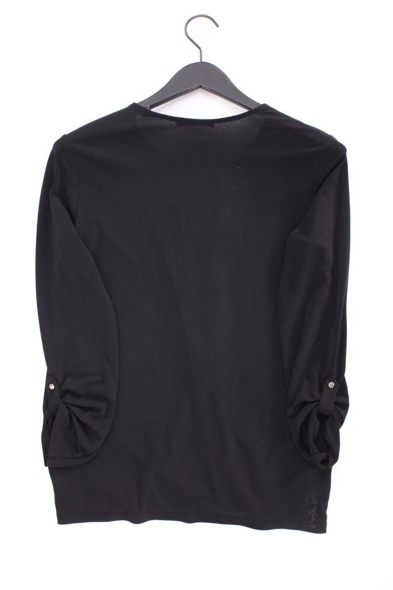 Esprit Classic Shirt Gr. M neuwertig 3/4 Ärmel schwarz aus Polyester