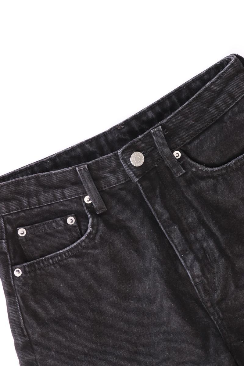 Weekday Jeansshorts Gr. 36 schwarz aus Baumwolle