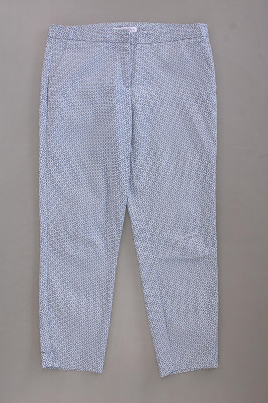 Reserved 7/8 Hose Gr. 38 geometrisches Muster blau aus Baumwolle