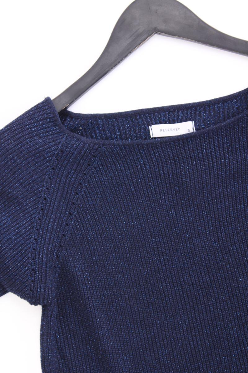 Reserved Grobstrickpullover Gr. S blau aus Viskose