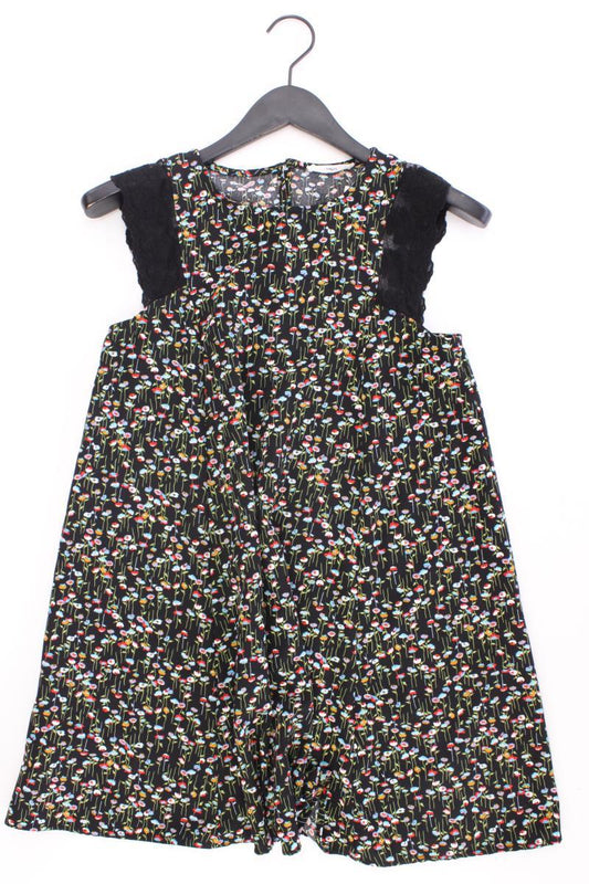 Mango Midikleid Gr. S mit Blumenmuster Ärmellos mehrfarbig aus Polyester