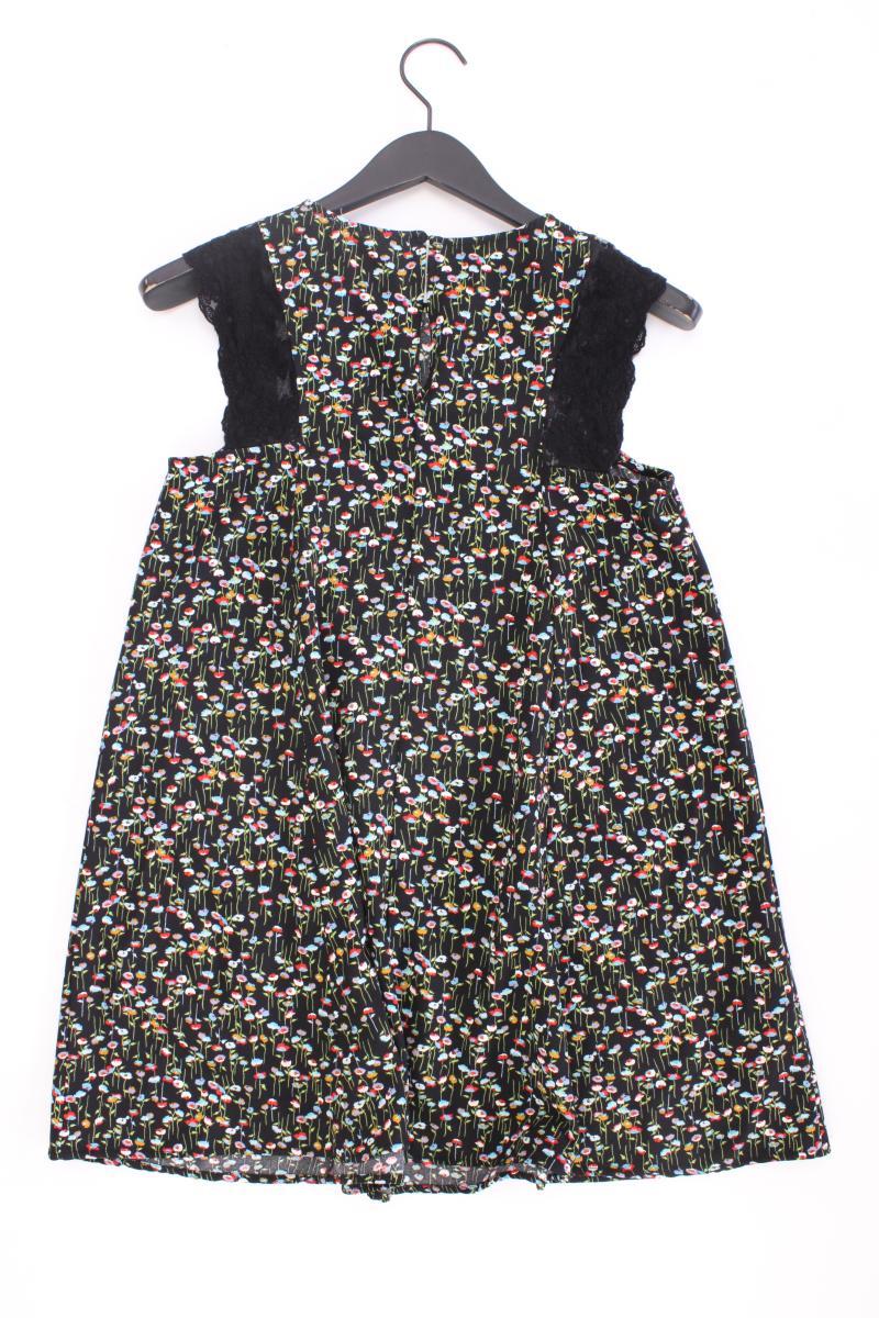 Mango Midikleid Gr. S mit Blumenmuster Ärmellos mehrfarbig aus Polyester