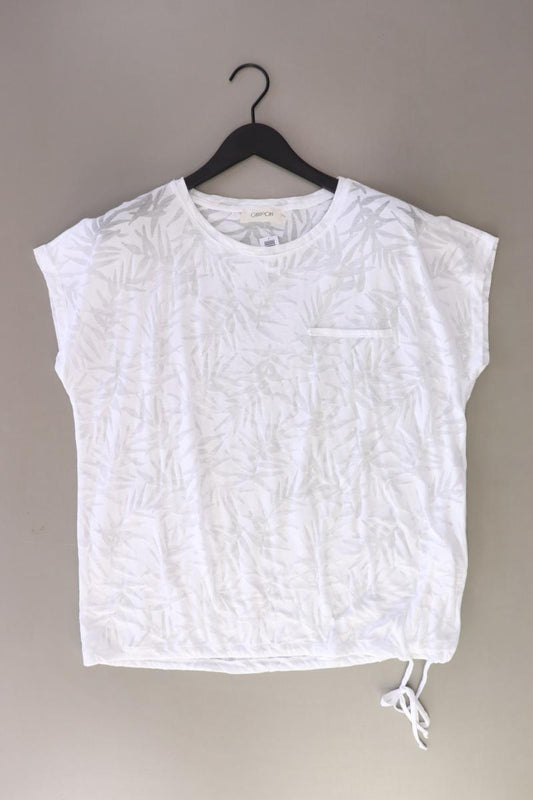 Cartoon T-Shirt Gr. 44 Kurzarm weiß aus Baumwolle