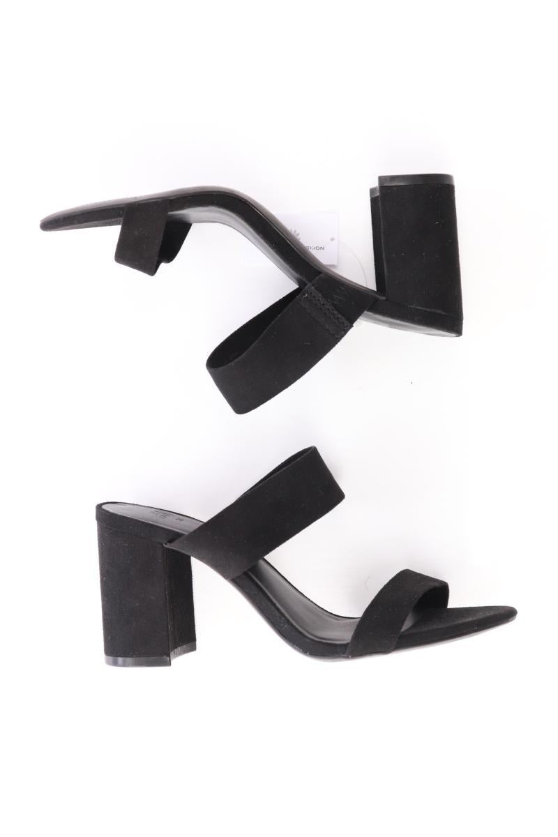 H&M Sandaletten Gr. 35 schwarz aus Kunstleder
