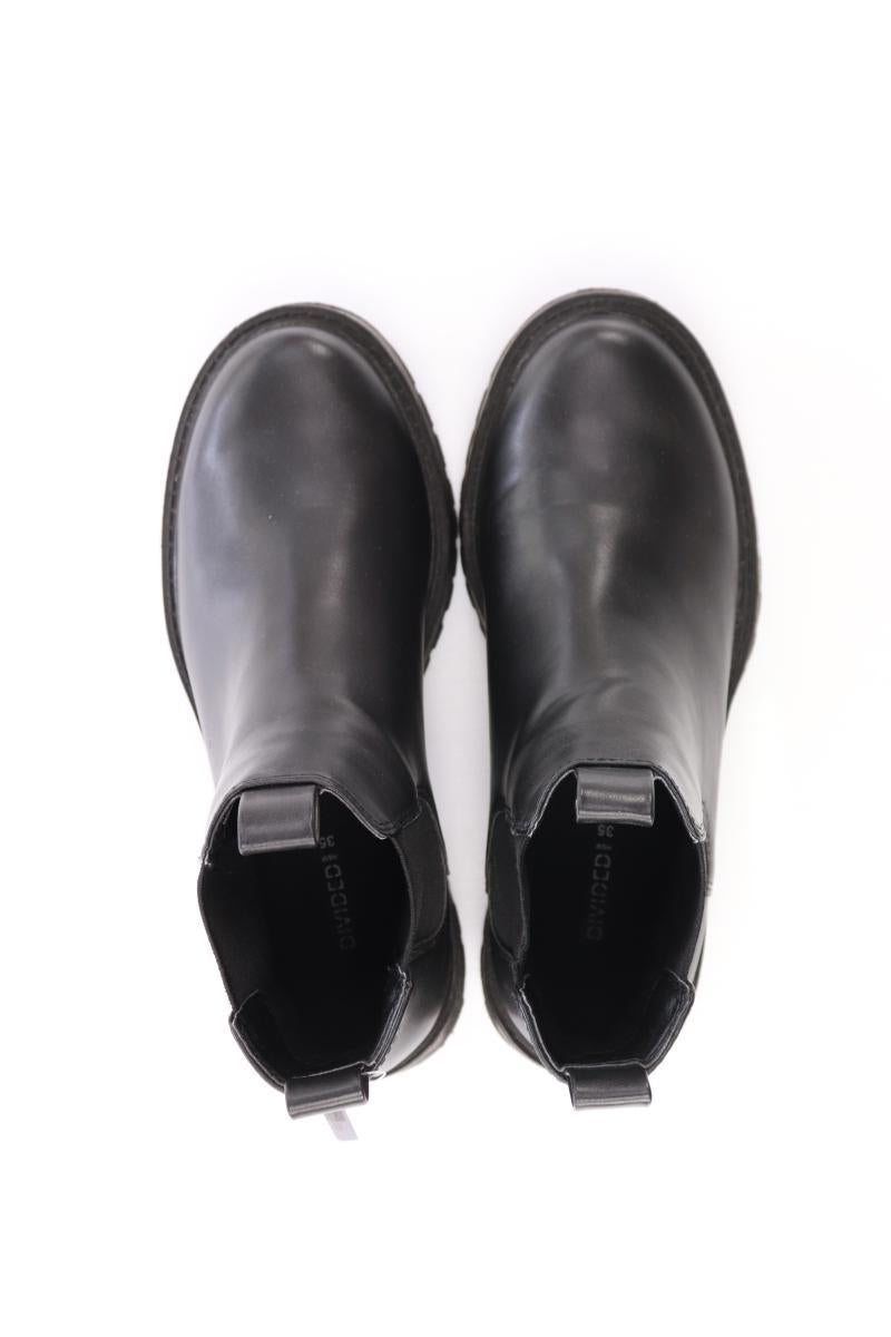 H&M Divided Stiefeletten Gr. 35 schwarz aus Kunstleder