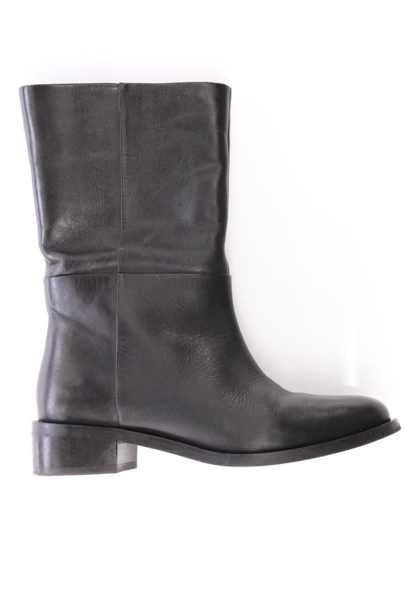 H&M Stiefel Gr. 35 schwarz aus Leder