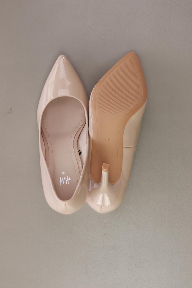 H&M Pumps Gr. 35 creme aus Kunstleder