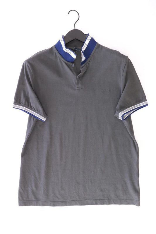 s.Oliver Poloshirt für Herren Gr. XL Kurzarm grau aus Baumwolle