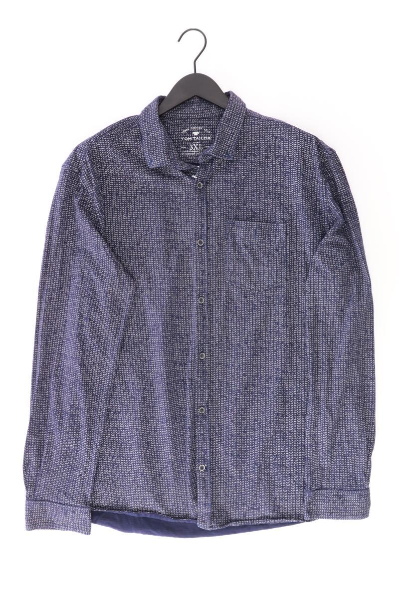 Tom Tailor Langarmhemd für Herren Gr. XXXL blau aus Baumwolle