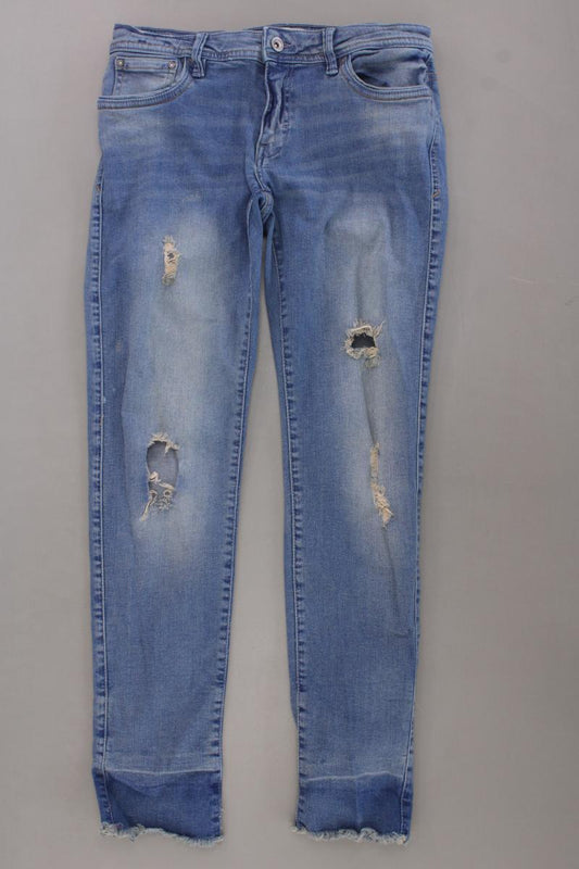 Zara Skinny Jeans Gr. 38 blau aus Baumwolle