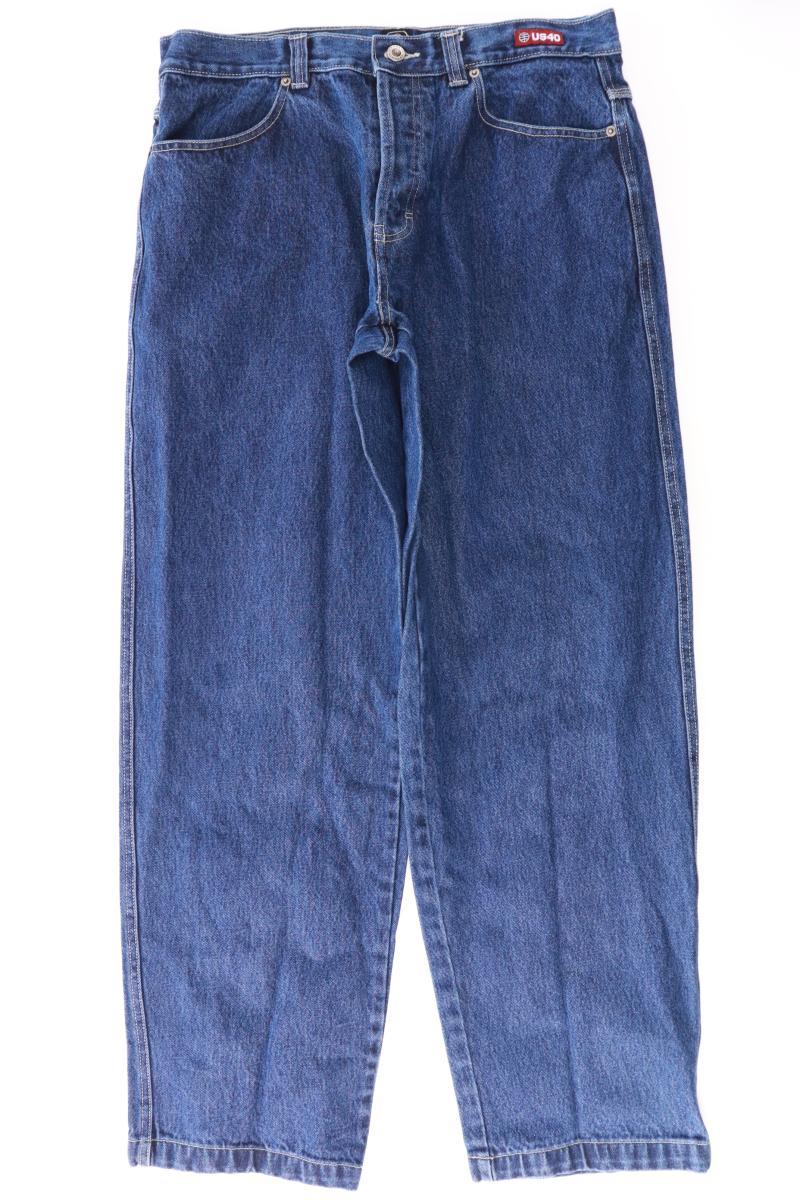 Straight Jeans für Herren Gr. W36 Vintage blau aus Baumwolle