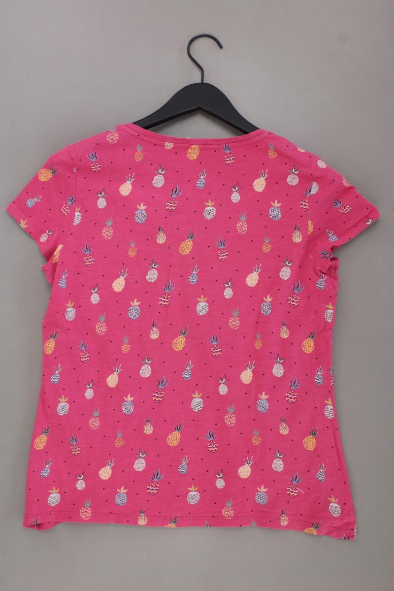 Esprit Shirt mit Ananasmuster Gr. M Kurzarm pink