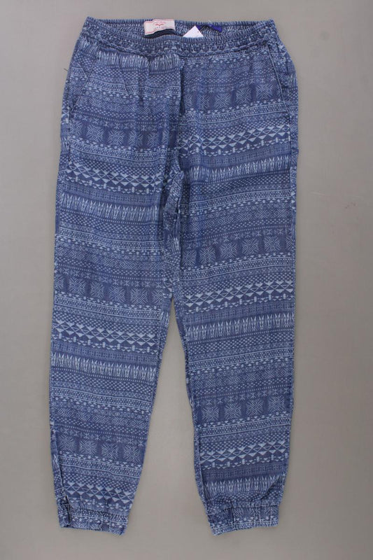 Zara Stoffhose für Herren Gr. L geometrisches Muster blau