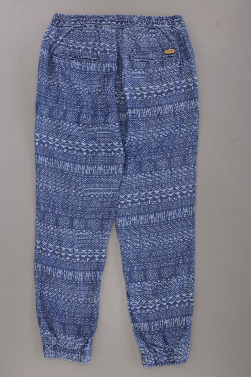 Zara Stoffhose für Herren Gr. L geometrisches Muster blau
