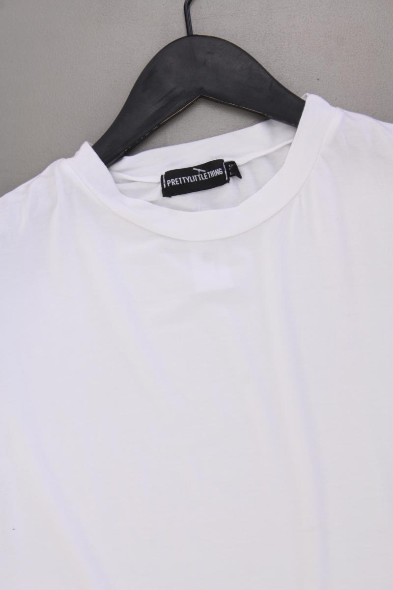 Prettylittlething T-Shirt Gr. 36 Kurzarm weiß aus Viskose
