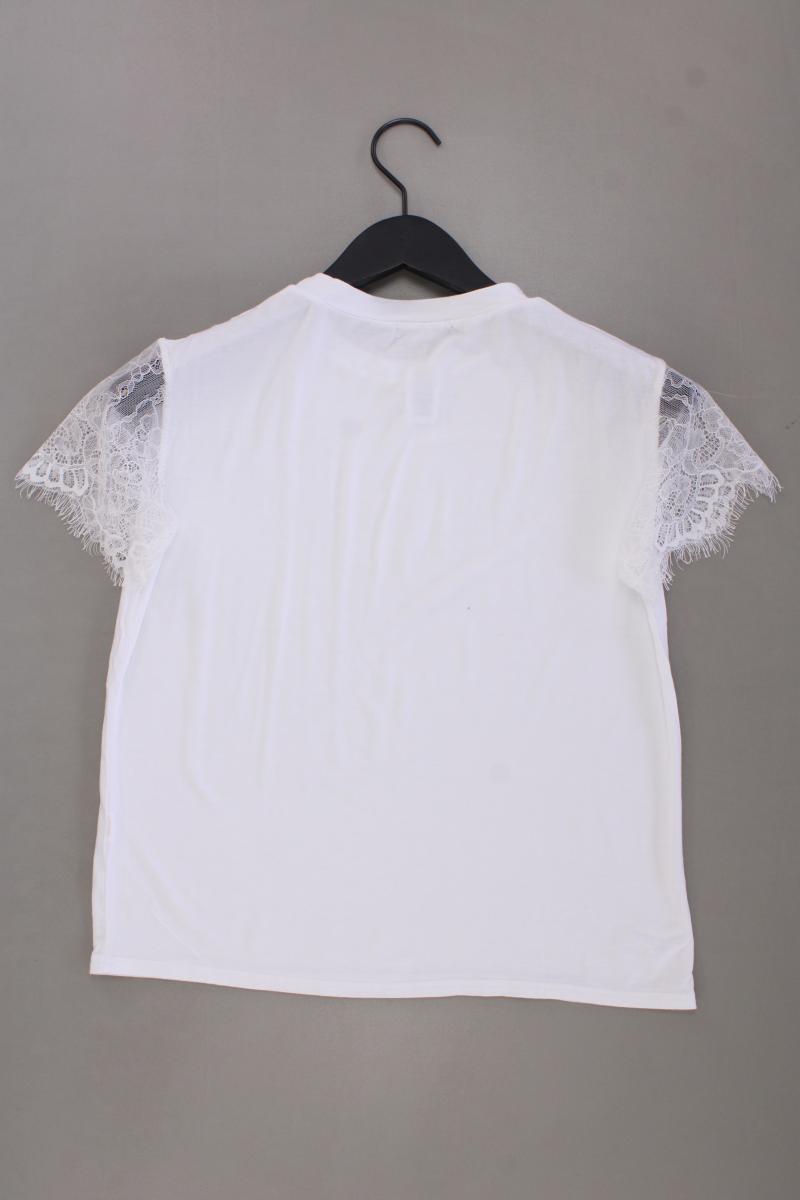 Prettylittlething T-Shirt Gr. 36 Kurzarm weiß aus Viskose