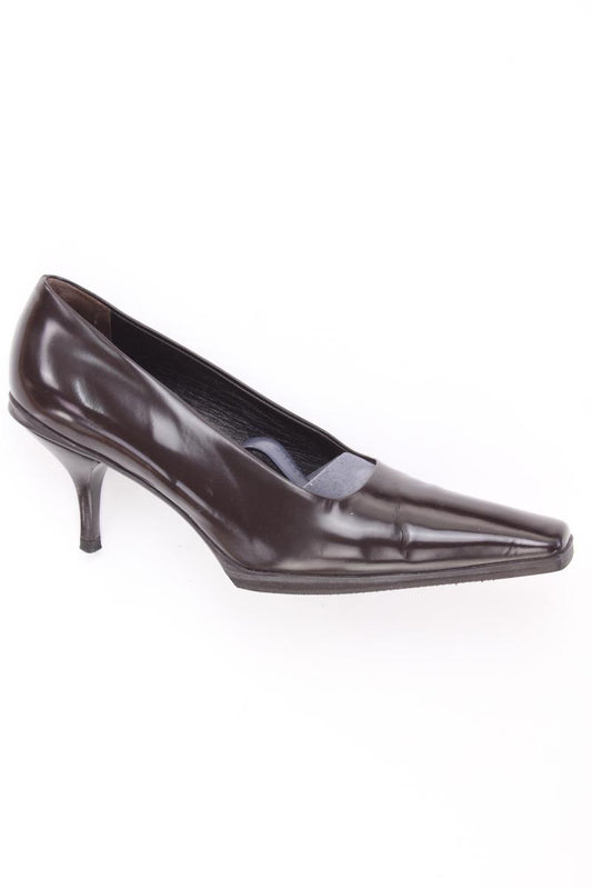 Prada Calzatura Donna Spazzolato Leder Pumps Gr. 38 braun