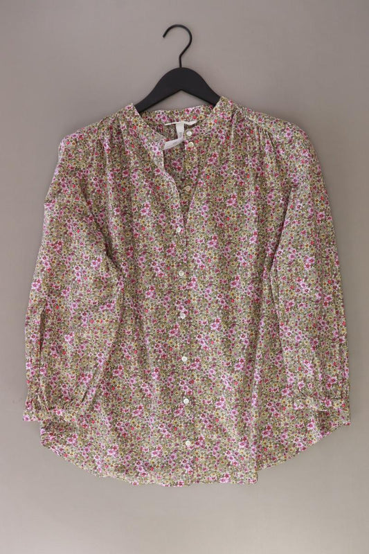 H&M Mama Bluse Gr. L mit Blumenmuster Langarm mehrfarbig aus Baumwolle
