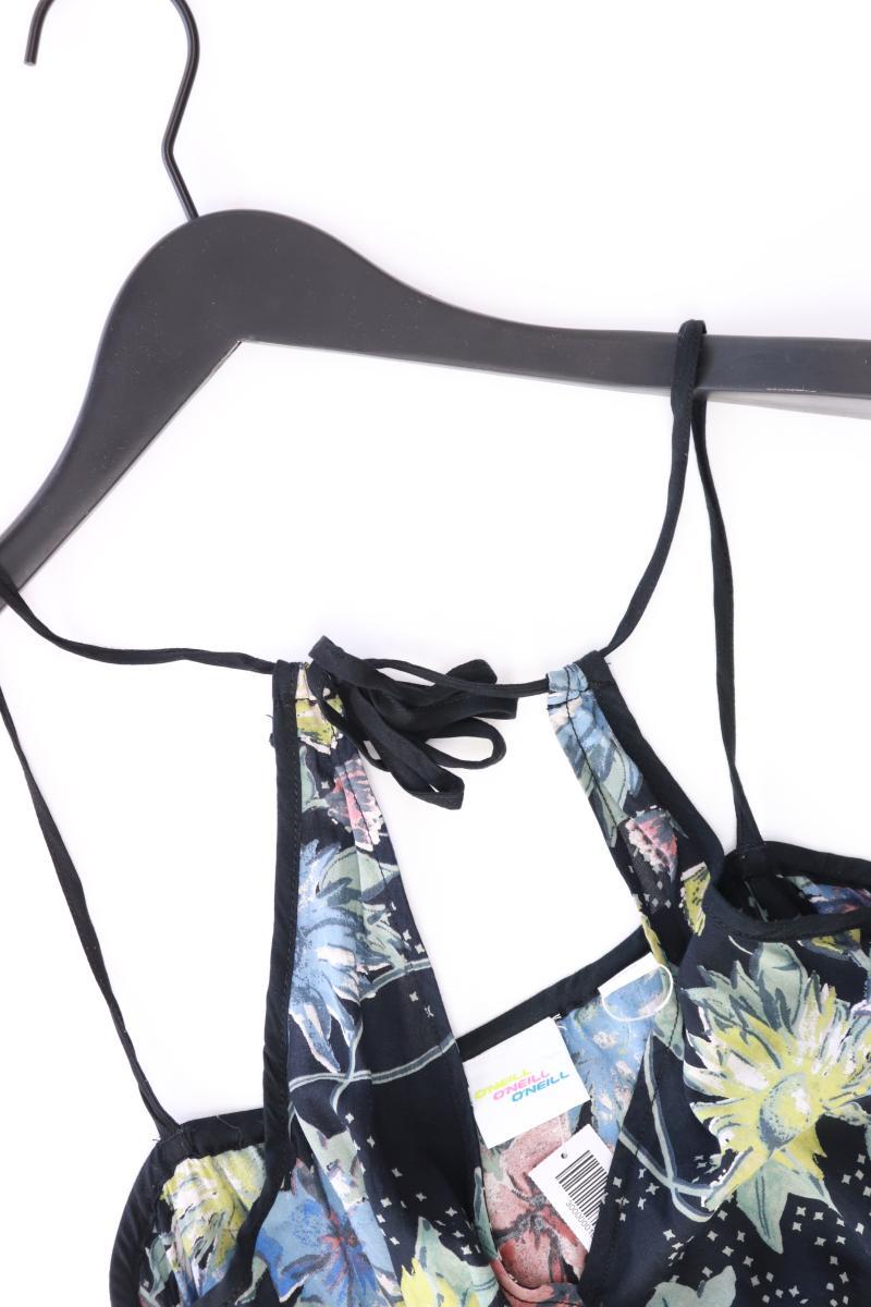 O´Neill Kurzer Jumpsuit Gr. S mit Blumenmuster schwarz aus Baumwolle