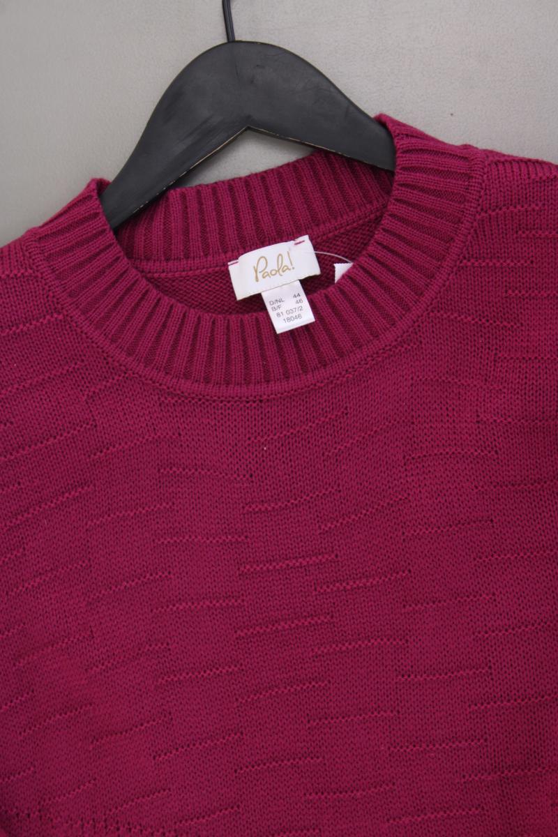 Paola Grobstrickpullover Gr. 44 lila aus Polyacryl