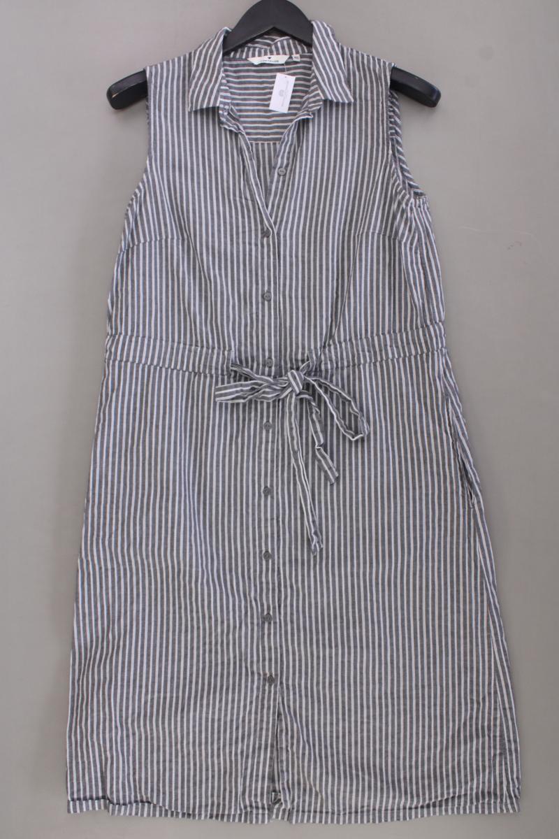 Tom Tailor Polokleid Gr. 40 gestreift Ärmellos grau