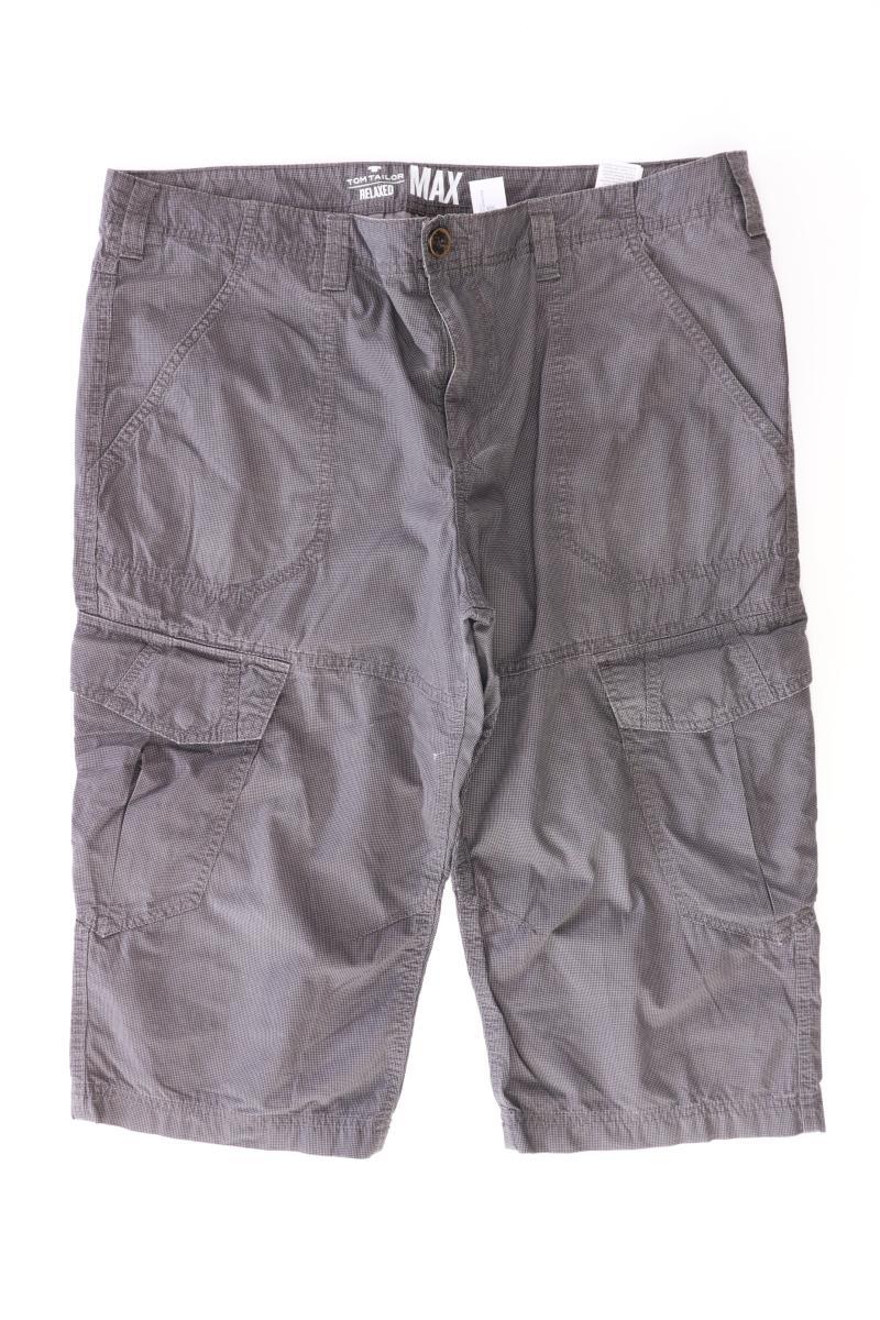 Tom Tailor Cargoshorts für Herren Gr. 38 kariert grau aus Baumwolle