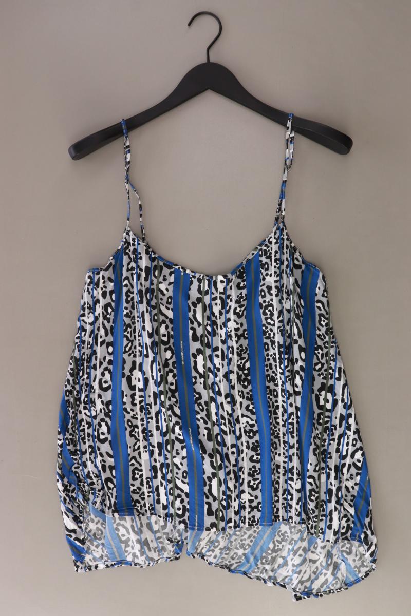 Fornarina Camisole Gr. M mit Tierdruck blau aus Polyester