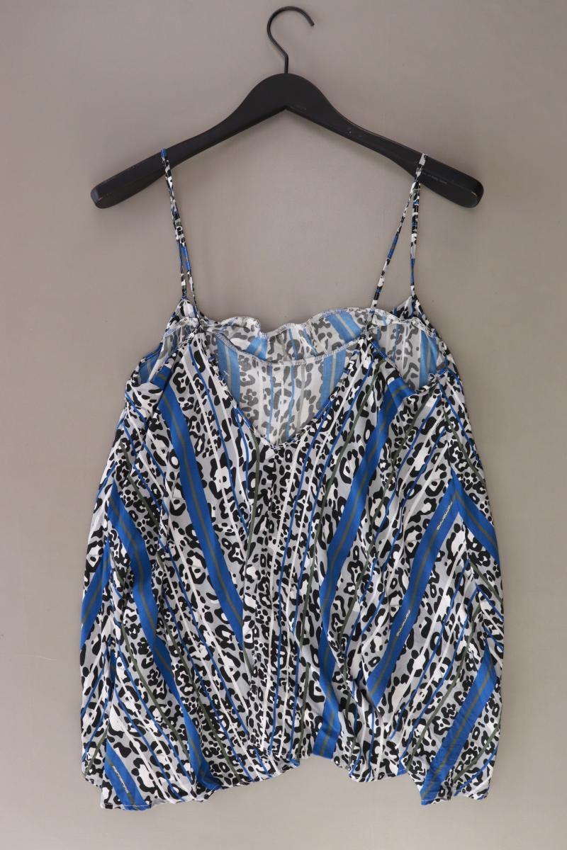 Fornarina Camisole Gr. M mit Tierdruck blau aus Polyester