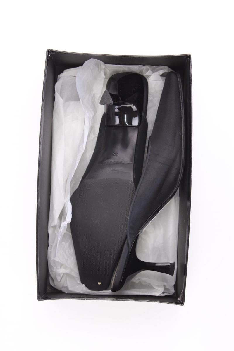 Dolce & Gabbana Shantung Sandaletten Gr. 38 schwarz