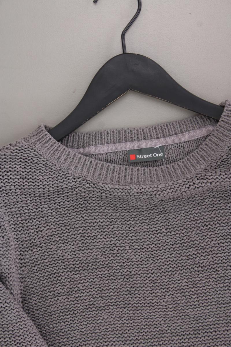 Street One Grobstrickpullover Gr. 38 grau aus Polyacryl