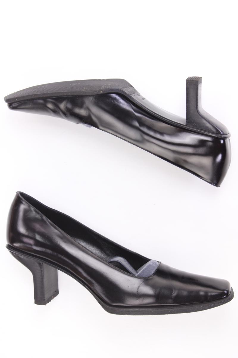 Prada Calzature Donna Spazzolato Leder Pumps Gr. 38,5 schwarz