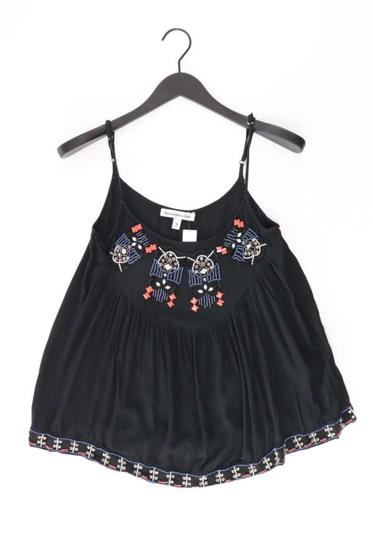 Abercrombie & Fitch Spaghetti-Top Gr. S schwarz aus Viskose